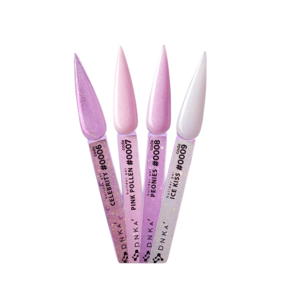 DNKA' BUILDER GEL #0007 PINK POLLEN, 30 ML, MODELING GEL
