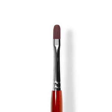 Oval synthetic gel brush