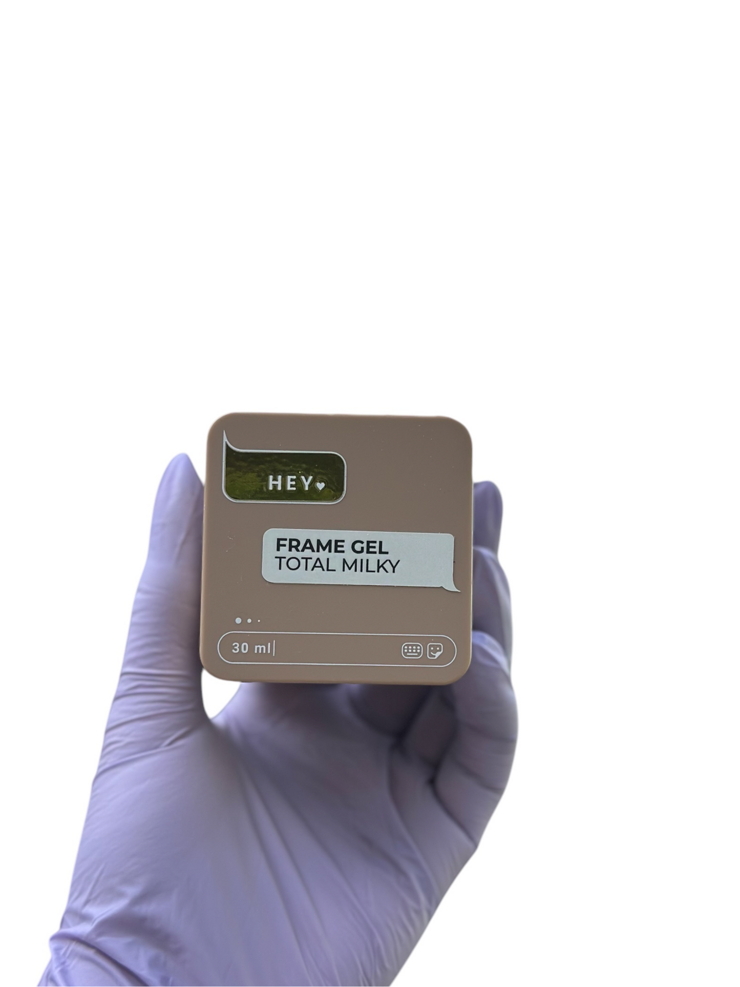HEYLOVE. FRAME BUILDER GEL, TOTAL MILKY, 30 ML, UNIVERSAL EXTENSION GEL, MILKY