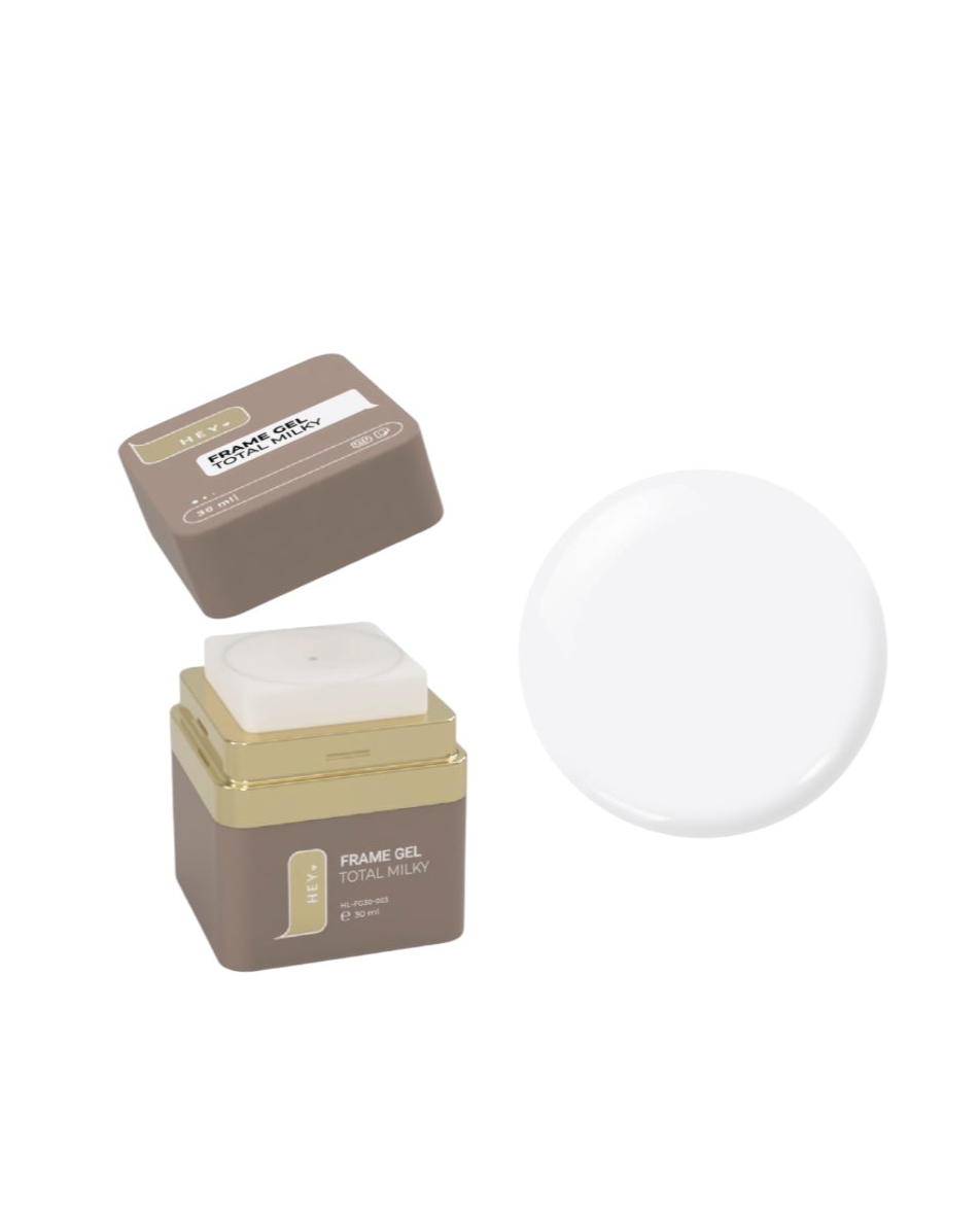 HEYLOVE. FRAME BUILDER GEL, TOTAL MILKY, 30 ML, UNIVERSAL EXTENSION GEL, MILKY