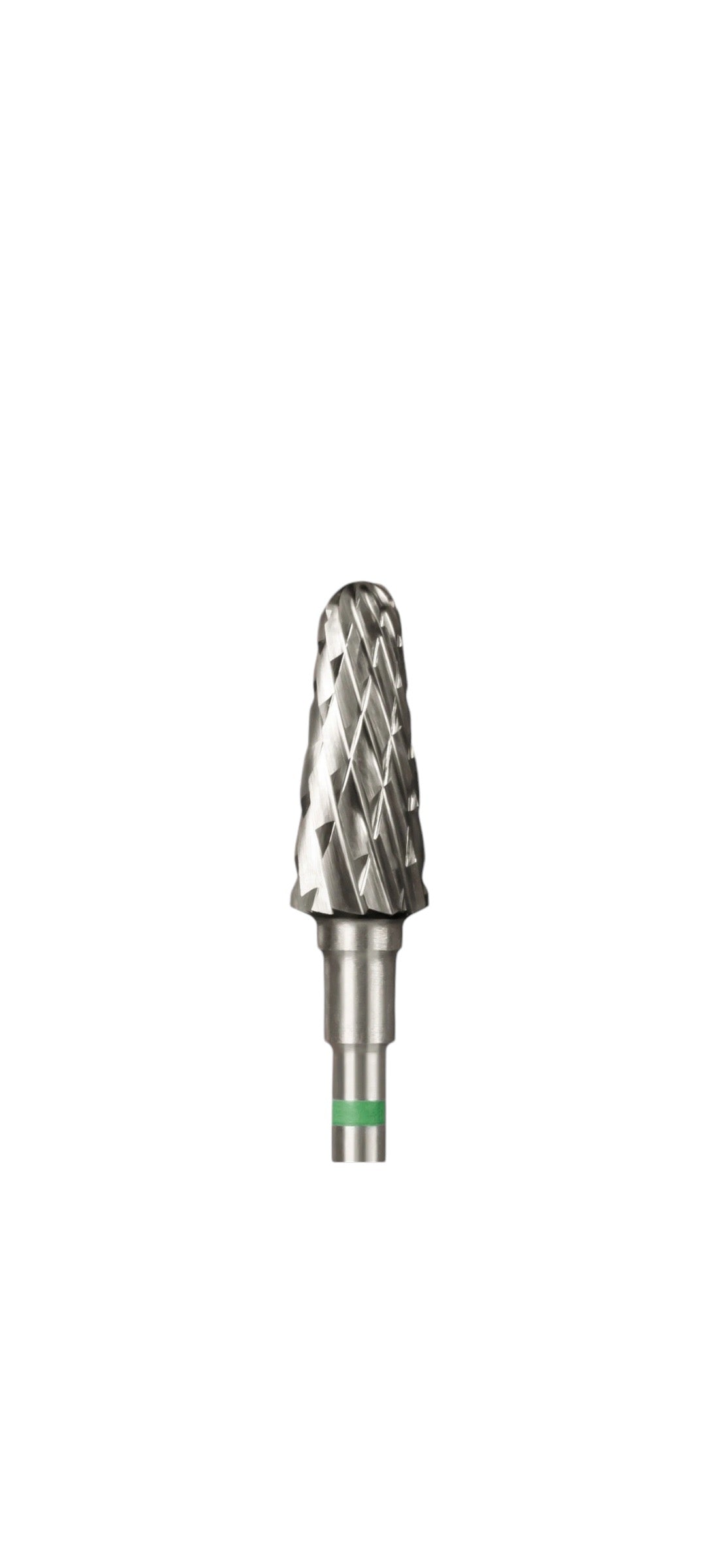 Carbide drill bit frustum green