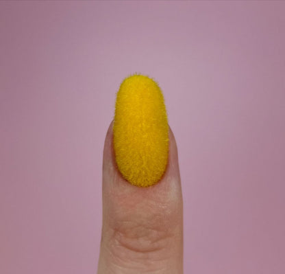 Velvet Nail Powder Fluffy Yellow