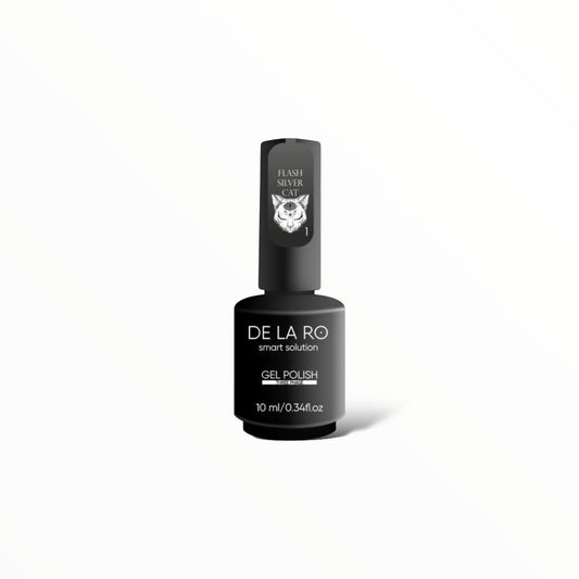 Nail Color Gel Flash Silver Cat - New Version 01