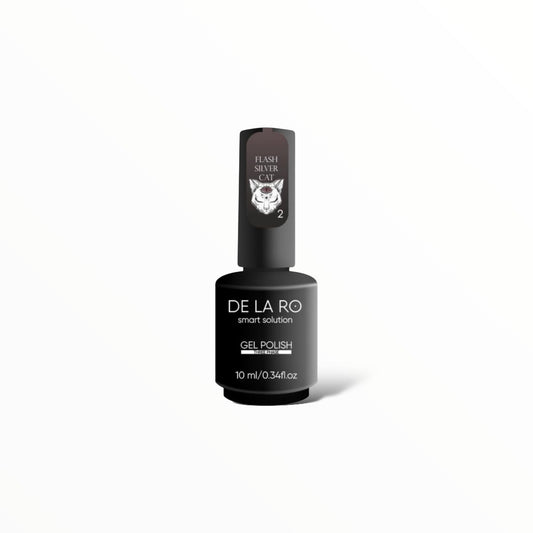 Nail Color Gel Flash Silver Cat - New Version 02