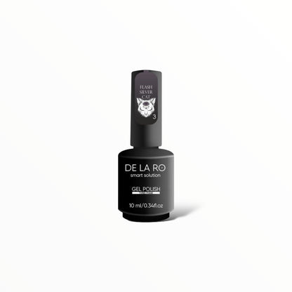 Nail Color Gel Flash Silver Cat - New Version 03