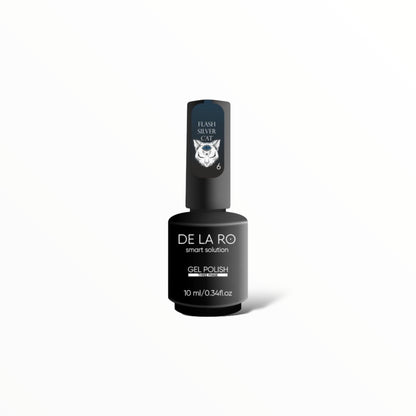 Nail Color Gel Flash Silver Cat - New Version 06