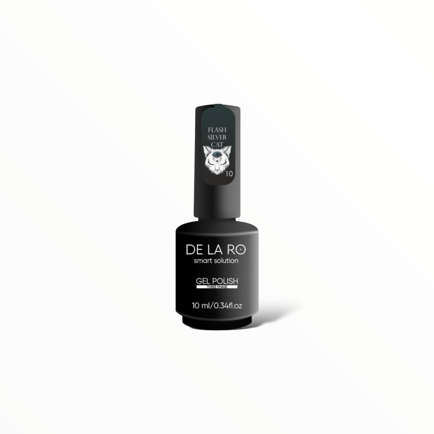 Nail Color Gel Flash Silver Cat - New Version 10