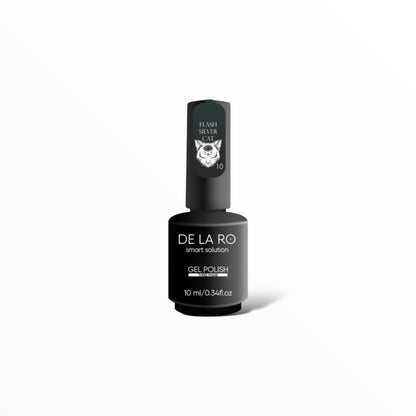 Nail Color Gel Flash Silver Cat - New Version 10
